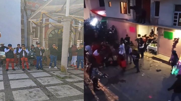 VIDEO | Así fue la pelea campal tras concierto de la Banda Real de Huajuapan en Almoloya