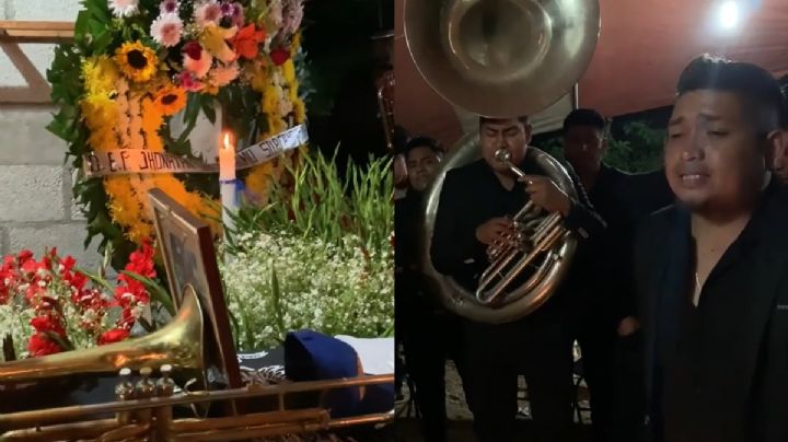 VIDEO | El emotivo funeral de Jonathan, integrante de Banda Real de Huajuapan fallecido en accidente