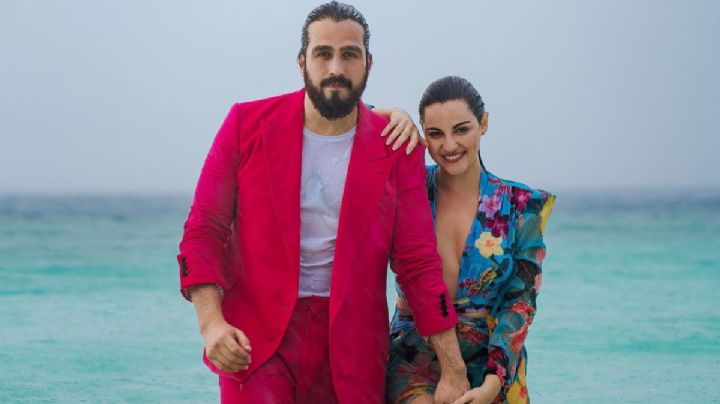 Maite Perroni y Andrés Tovar suben candentes FOTOS besándose en el mar en plena luna de miel