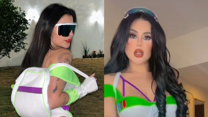 Karely Ruiz y "Gomita" son las reinas del Día de Muertos con sexy disfraz de Buzz Lightyear | FOTOS