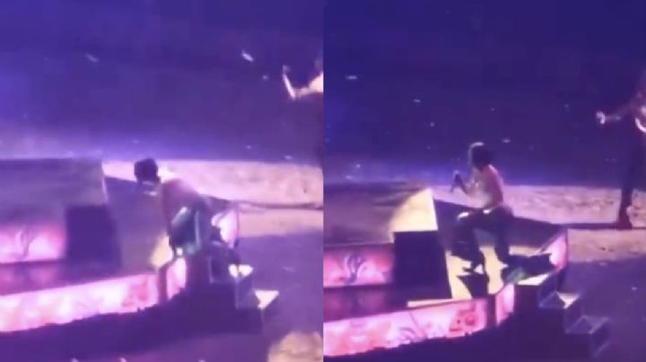 Ángela Aguilar tiene un accidente en su concierto en Monterrey | VIDEO