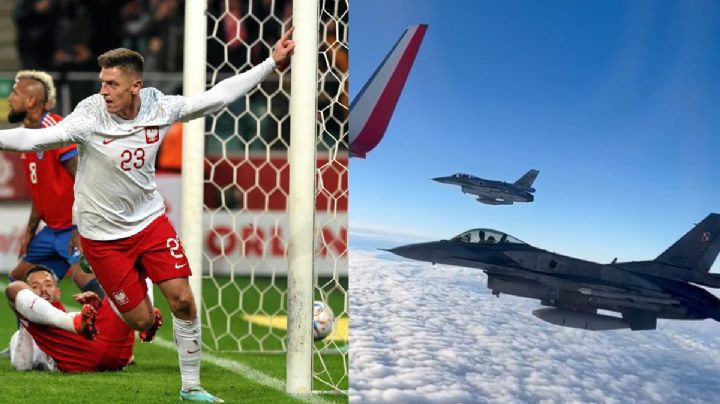 Selección de Polonia, primer rival de México en el Mundial 2022, llega a Qatar escoltada por F-16