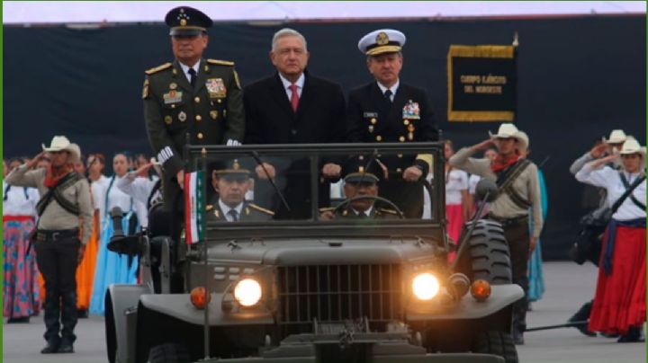 AMLO enaltece labor de fuerzas armadas en conmemoración de la Revolución Mexicana