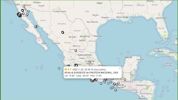 Temblor en Oaxaca: sismo de 4.7 sacude Pinotepa hoy 24 de noviembre