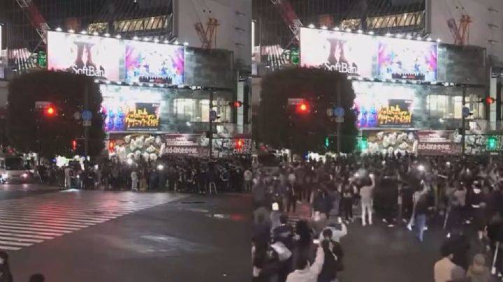 VIDEO | Japoneses celebran victoria en Qatar 2022 ¡respetando el semáforo!