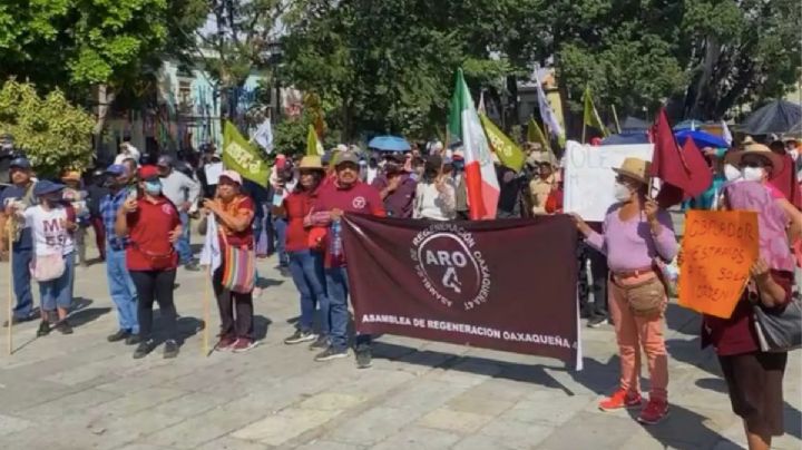 Oaxaca hace su propia manifestación en apoyo a la "Marcha del Pueblo" con AMLO