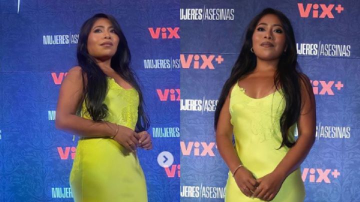 Yalitza Aparicio conquista la alfombra roja de Mujeres Asesinas en llamativo vestido de lencería