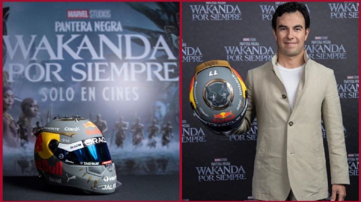 “Checo” Pérez deslumbra con un casco muy elegante en honor a Black Panther