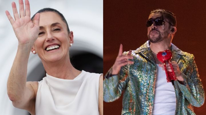 Claudia Sheinbaum está en contacto con productores para lograr concierto de Bad Bunny en el Zócalo