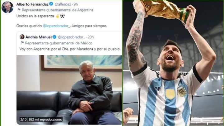 AMLO celebra campeonato de Argentina en Qatar 2022: "Mandato divino"