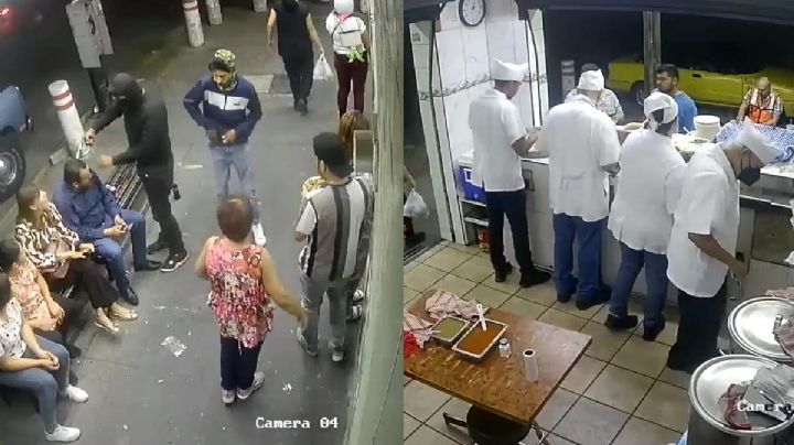 Asalto en taquería de Guadalajara: a punta de pistola encapuchados golpean a clientes | VIDEO