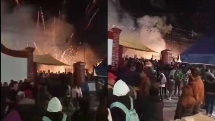 VIDEO | Explosión de pirotecnia en fiesta de Santiago Tianguistenco causa 40 heridos y un muerto