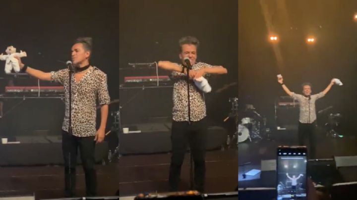 "Odio al Doctor Simi": Rubén Albarrán destruye a simipeluche en pleno concierto | VIDEO