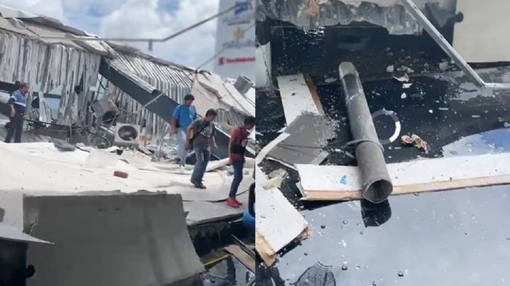 VIDEO | Gimnasio de Manzanillo queda destrozado tras el temblor de 7.7