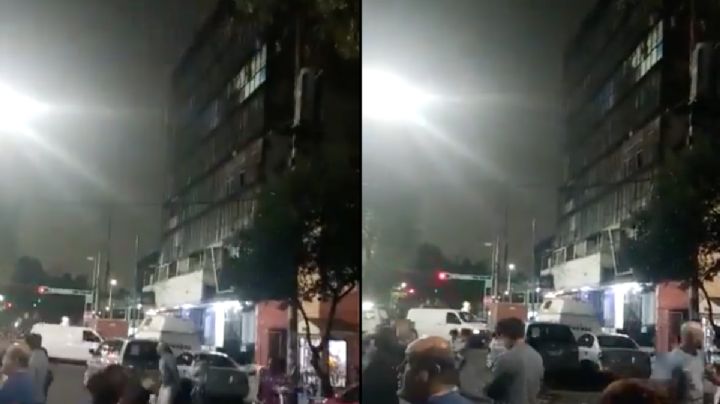 El impactante VIDEO de un edificio de CDMX sacudiéndose durante el sismo de esta madrugada