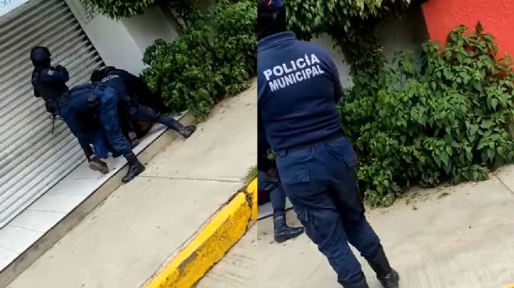 VIDEO | Denuncian presunto abuso de autoridad de policías de Santa Cruz Amilpas