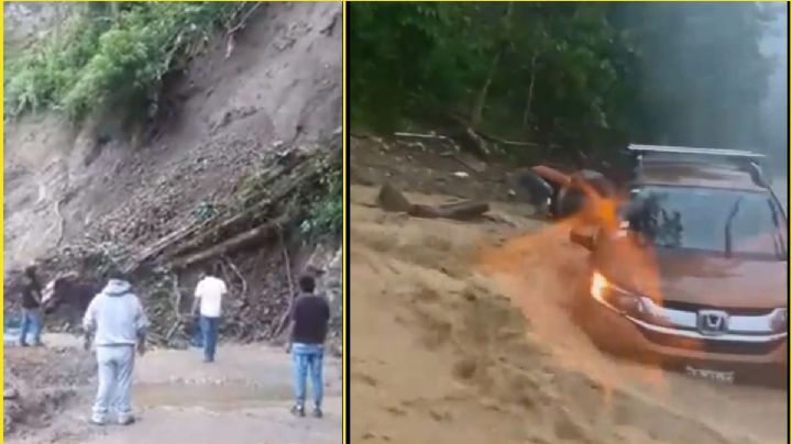 Carretera Pluma Hidalgo-Huatulco sufre estragos tras las intensas lluvias | FOTOS