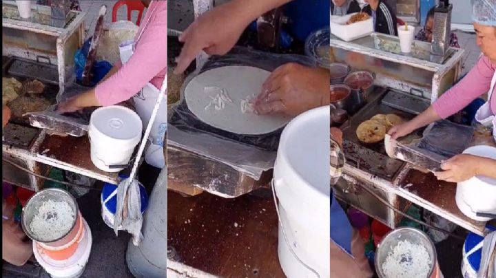 ¡Me dueles México! Señora hace quesadilla con una miseria de queso y redes explotan | VIDEO