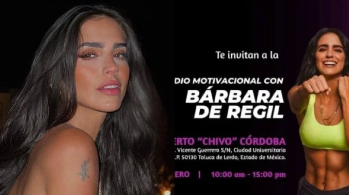 Cancelan clase de "Cardio Motivacional" de Bárbara de Regil en UAEM tras rechazo de alumnos