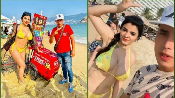 Karely Ruiz estafa a paletero por tomarse una foto en Acapulco