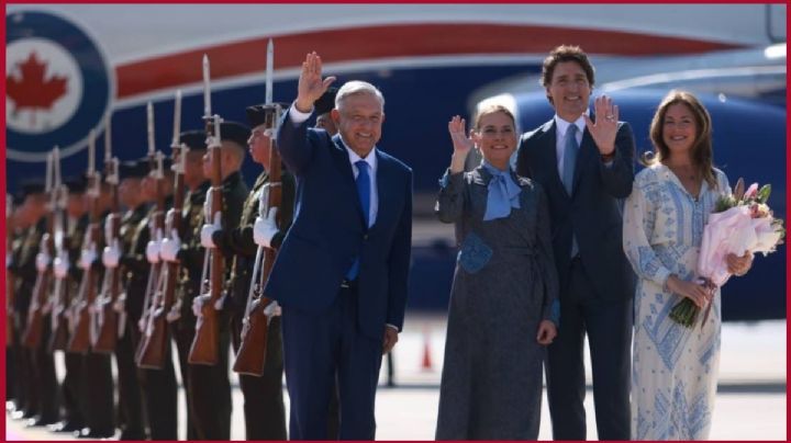 AMLO recibe a Trudeau en el Aeropuerto Internacional Felipe Ángeles