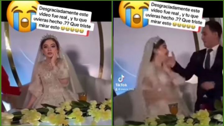 Novio golpea a la novia en plena boda ante la vista de sus familiares e invitados | VIDEO