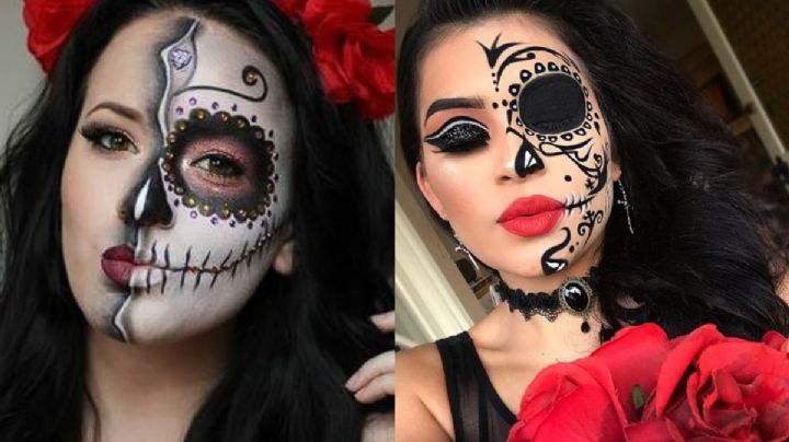 Maquillaje de Catrina a la mitad de la cara: Imágenes para crear el tuyo y lucirte en Halloween