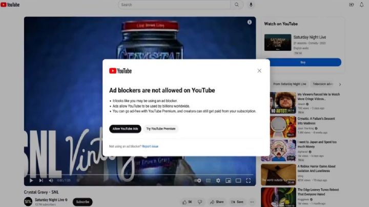 ¿Cómo quitar el mensaje de Adblock en YouTube que no permite ver videos sin anuncios?