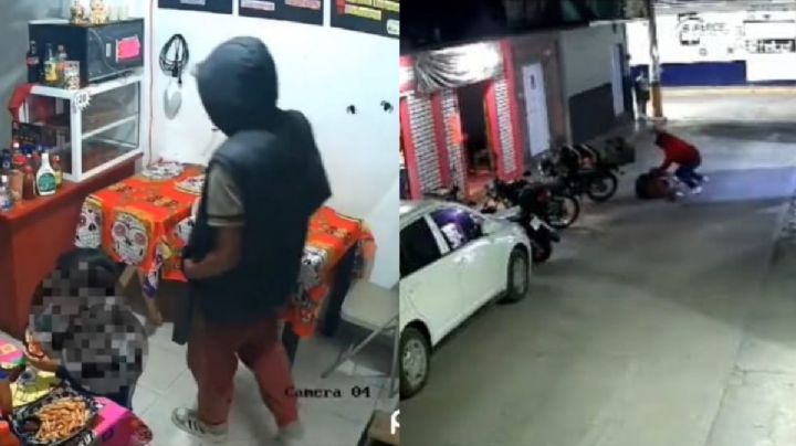 OAXACA | Sujeto golpea a niño en pizzería; papá tunde al agresor y VIDEO se viraliza