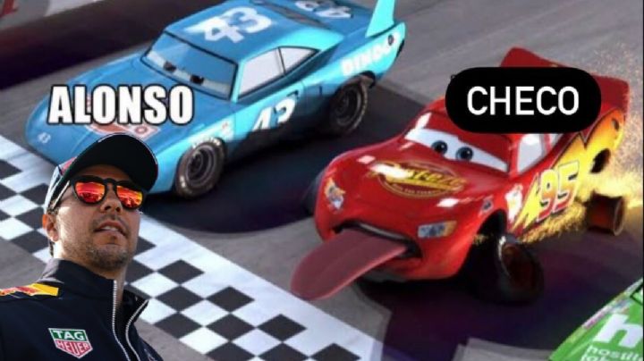 Checo Pérez se transforma en el Rayo McQueen en el GP de Brasil y desata los MEMES