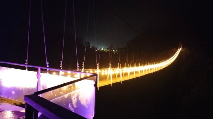 ¡Hermoso! Conoce el nuevo puente colgante iluminado de OAXACA; te decimos cómo llegar