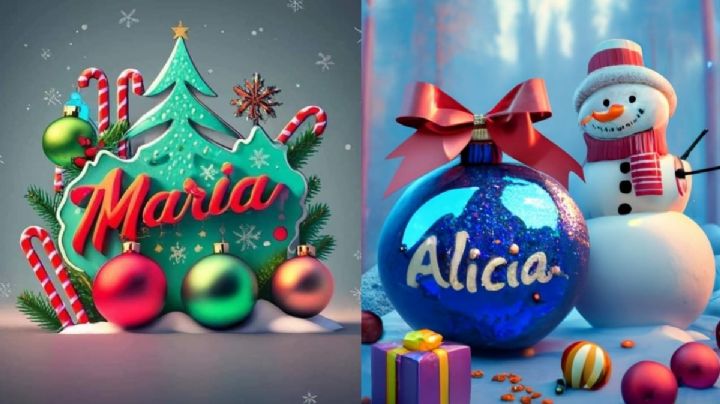 Imágenes navideñas con nombres 3D: Más de 100 opciones para personalizar tu foto de perfil