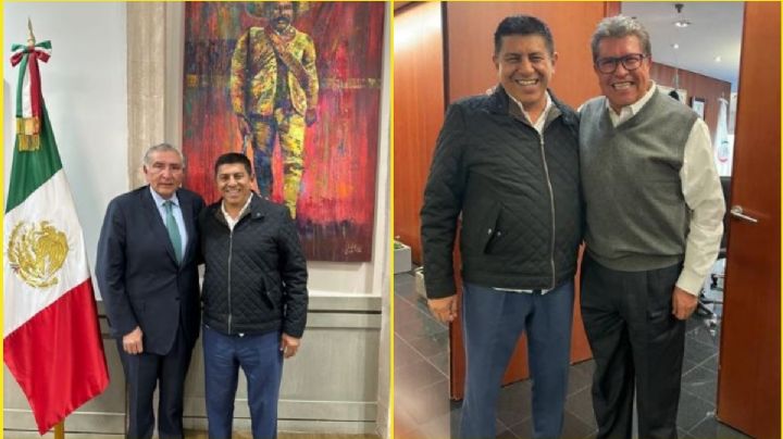 Adán Augusto y Salomón Jara sostienen reunión en Segob