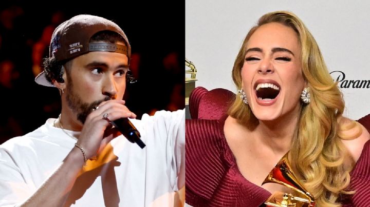 Bad Bunny le hace "mala cara" a Adele tras perder el Grammy a mejor álbum del año | VIDEO