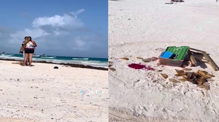 VIDEO | Turista enfurece porque vendedor le cobró ¡500 pesos por una empanada! en Tulum