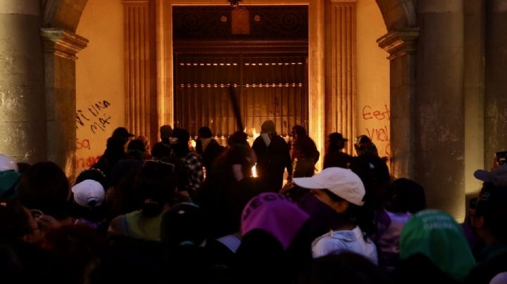 "Tendrán que responder a la ley": Gobierno de Oaxaca ante destrozos del Bloque Negro el 8M