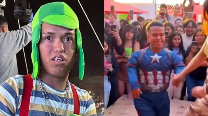 Del Chavo del 8 a un “Avenger”: Medio Metro estrena traje de Capitán América | VIDEO