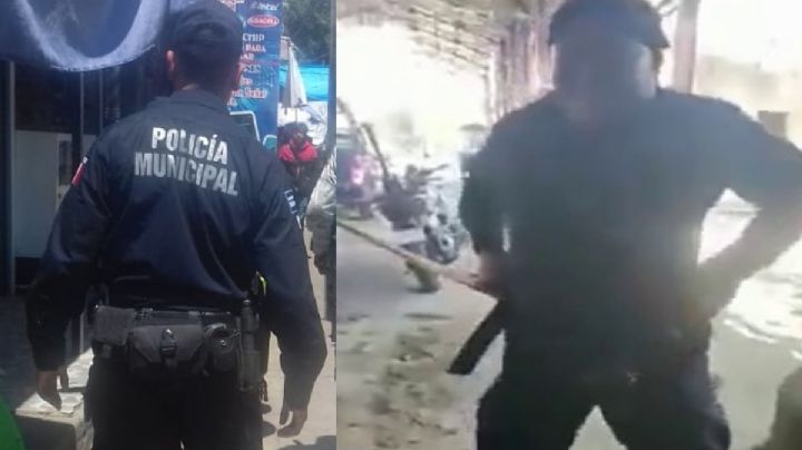 Imágenes fuertes: Circula VIDEO de policía cometiendo presunto abuso sexual a otro agente en Oaxaca