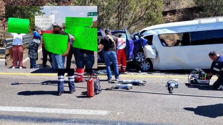 Oaxaca: Familia del chofer muerto en choque denuncian abandono de Capufe y empresa dueña de urvans