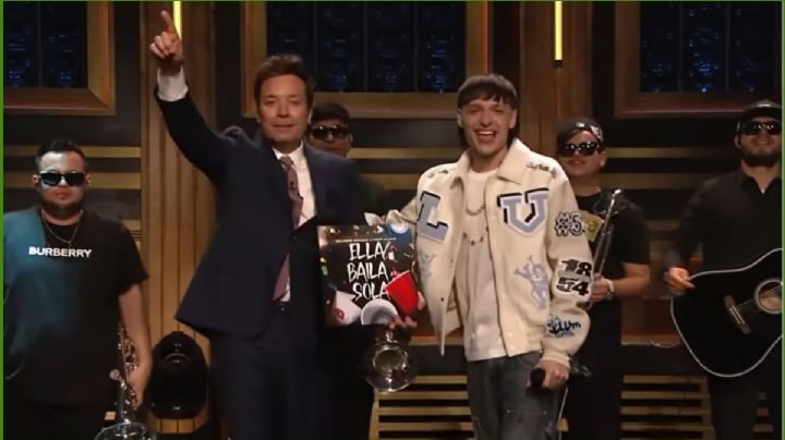 Peso Pluma hace historia con Jimmy Fallon en la TV de EU