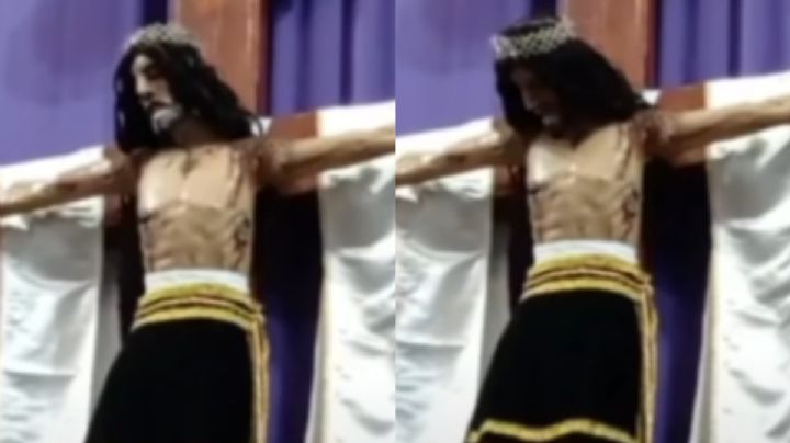 Se viraliza VIDEO de un Cristo moviendo la cabeza en misa de Semana Santa