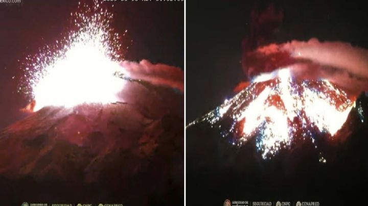 VIDEO de la espectacular explosión del Volcán Popocatépetl este 10 de mayo