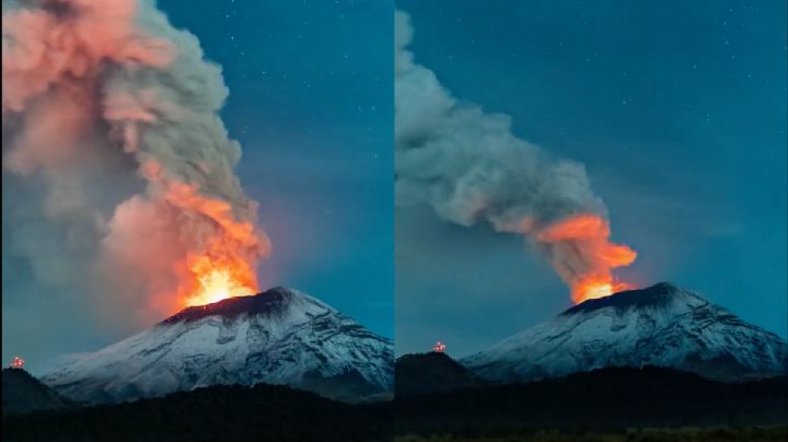 Cómo amaneció el Volcán Popocatépetl hoy martes 23 de mayo | VIDEOS