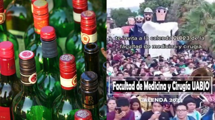 Critican a estudiantes de la UABJO por convertir calenda tradicional en "mega peda" | VIDEO