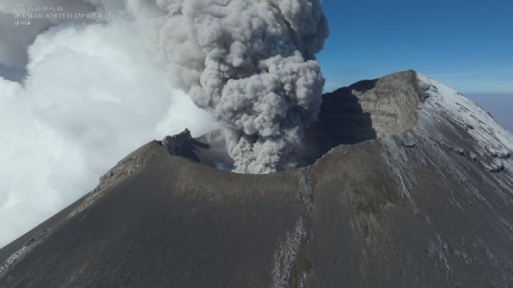 Esto descubrió la Semar tras sobrevolar el cráter del Volcán Popocatépetl | VIDEO