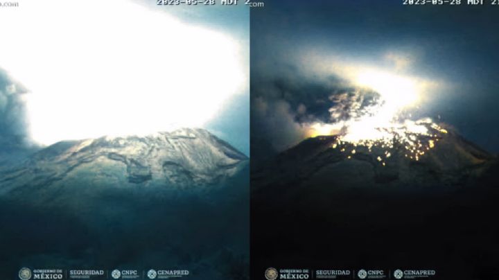 El Volcán Popocatépetl vuelve a lanzar bombas de lava; así se escuchó la explosión | VIDEO