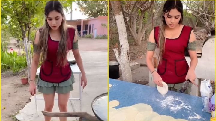 Yunivel Coronel, la guapa joven que se viralizó en TikTok por hacer tortillas a mano | VIDEO