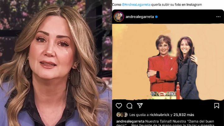 Andrea Legarreta se vuelve meme al despedirse de Talina Fernández con una FOTO editada