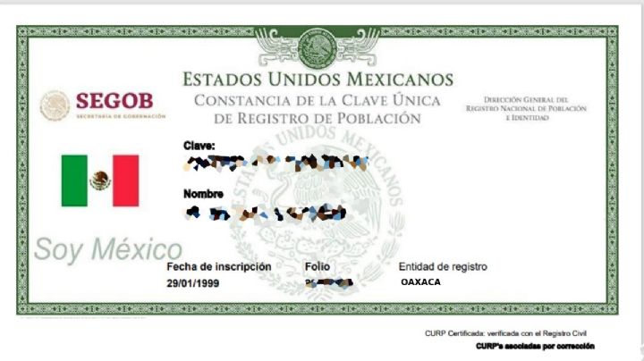 ¿Cuánto cuesta certificar tu CURP en OAXACA 2023? Precio y requisitos del trámite