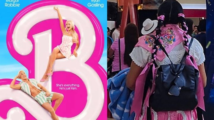 Barbie china oaxaqueña: Mujer se hace viral por llevar traje típico a cine de OAXACA